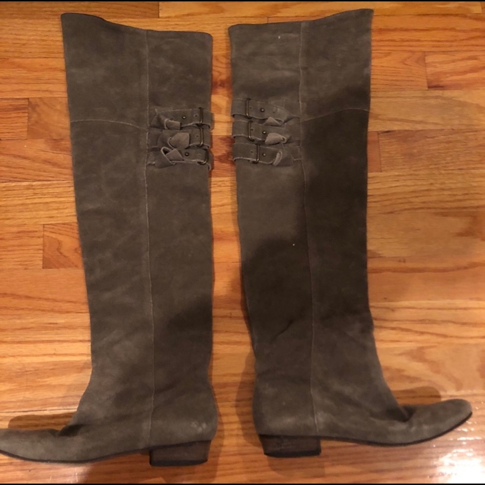 Joie Coachella Gray Suede OTK boot